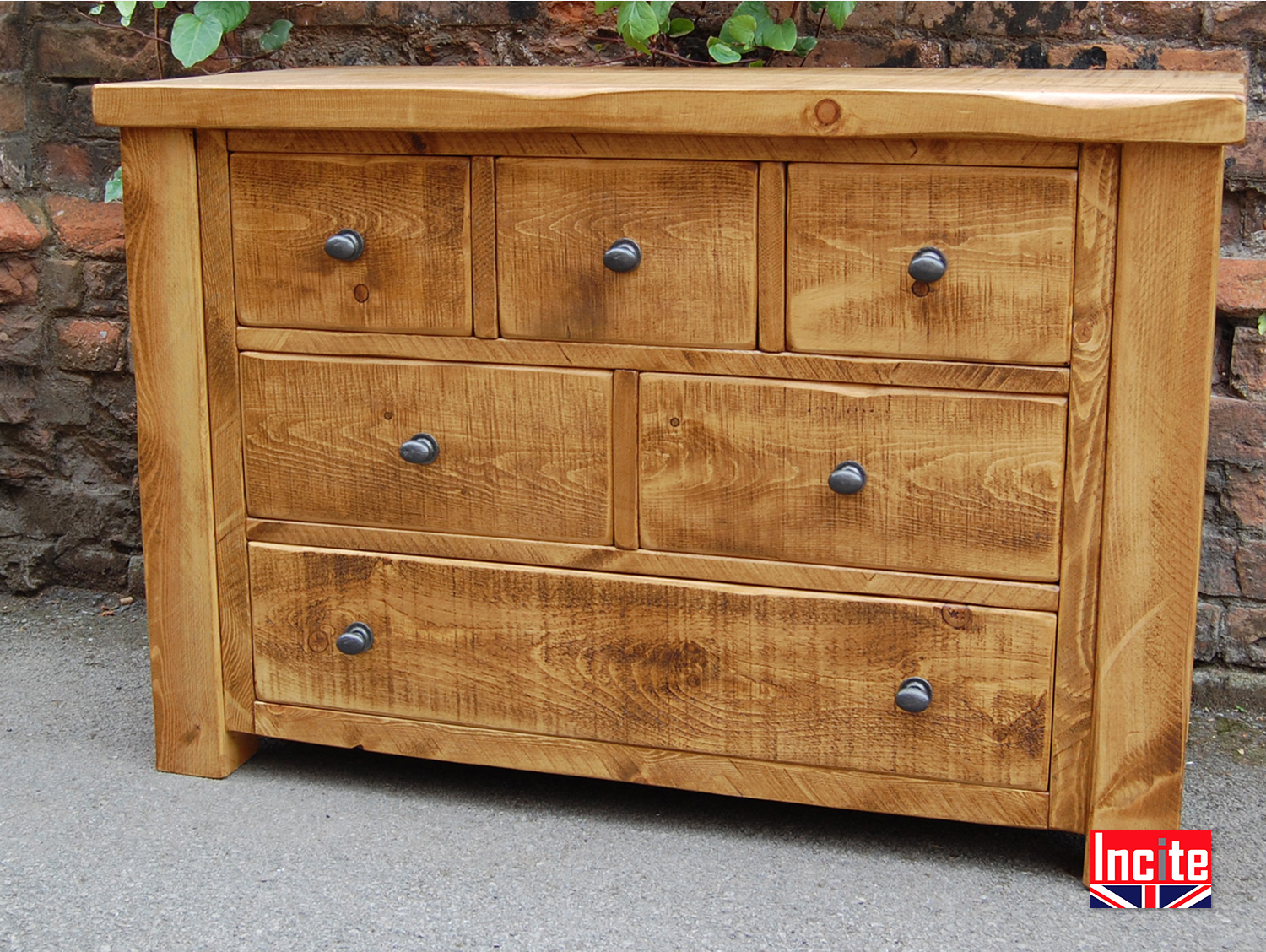 6 drawer shop lowboy dresser